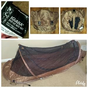 New Military Issue Iguana 1 Person Pop Up Bug Net Tent